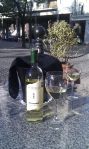 Enjoying the famous local torrentes wine